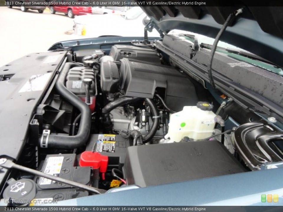 6.0 Liter H OHV 16-Valve VVT V8 Gasoline/Electric Hybrid Engine for the 2013 Chevrolet Silverado 1500 #74034753