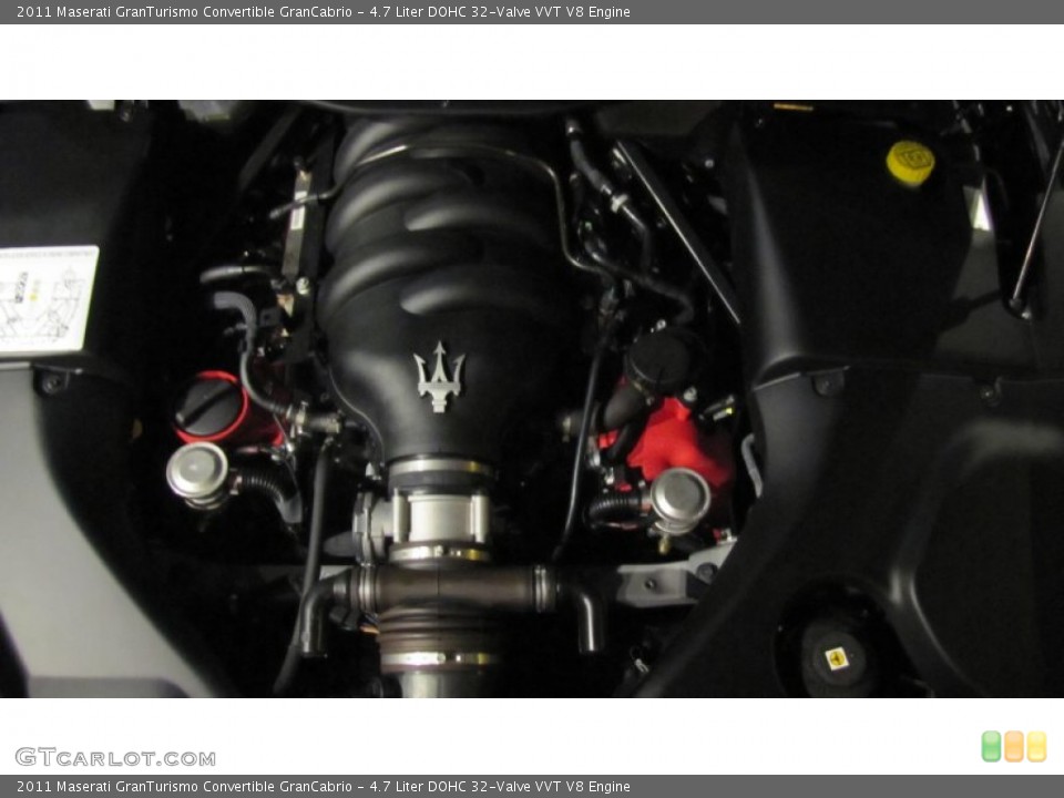 4.7 Liter DOHC 32-Valve VVT V8 Engine for the 2011 Maserati GranTurismo Convertible #74037810