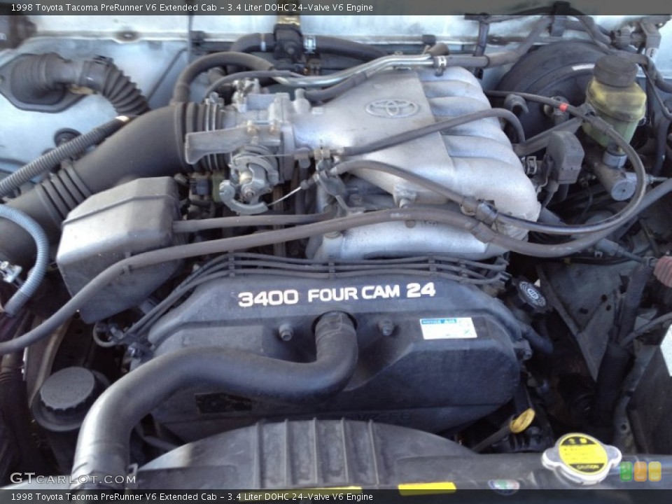 3.4 Liter DOHC 24-Valve V6 1998 Toyota Tacoma Engine