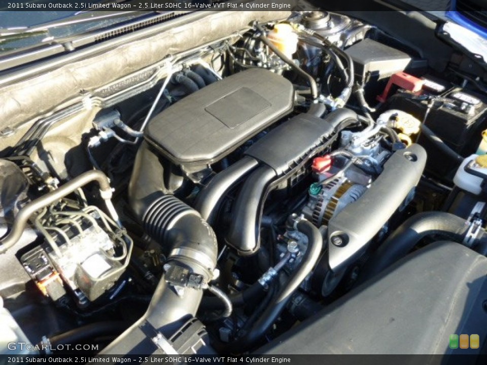 2.5 Liter SOHC 16-Valve VVT Flat 4 Cylinder Engine for the 2011 Subaru Outback #74069459