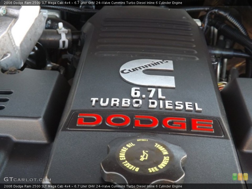 6.7 Liter OHV 24-Valve Cummins Turbo Diesel Inline 6 Cylinder Engine for the 2008 Dodge Ram 2500 #74073904