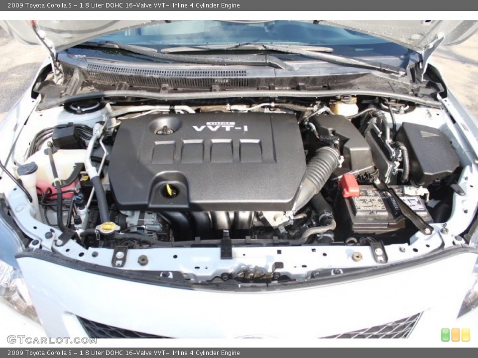 1.8 Liter DOHC 16-Valve VVT-i Inline 4 Cylinder Engine for the 2009 Toyota Corolla #74080442