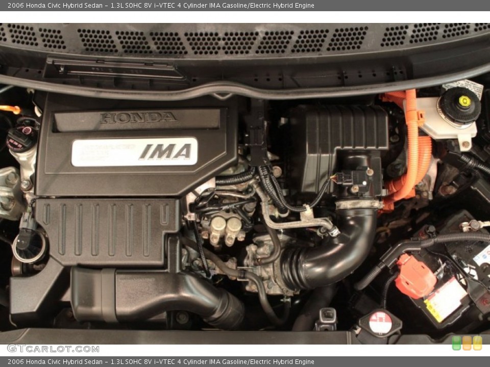 1.3L SOHC 8V i-VTEC 4 Cylinder IMA Gasoline/Electric Hybrid Engine for the 2006 Honda Civic #74124917
