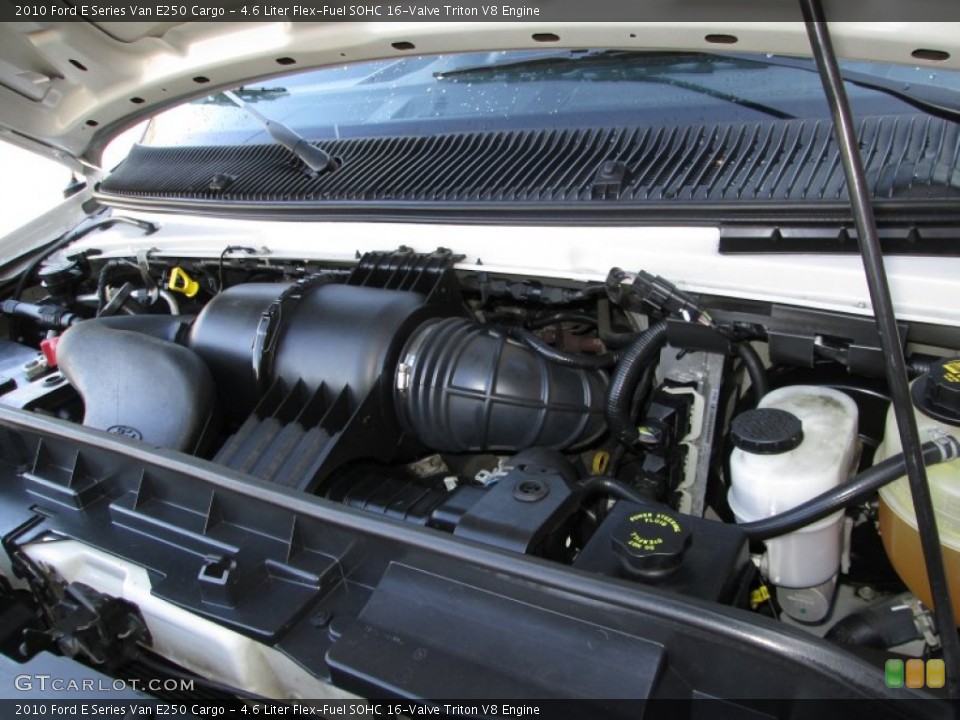 4.6 Liter Flex-Fuel SOHC 16-Valve Triton V8 2010 Ford E Series Van Engine