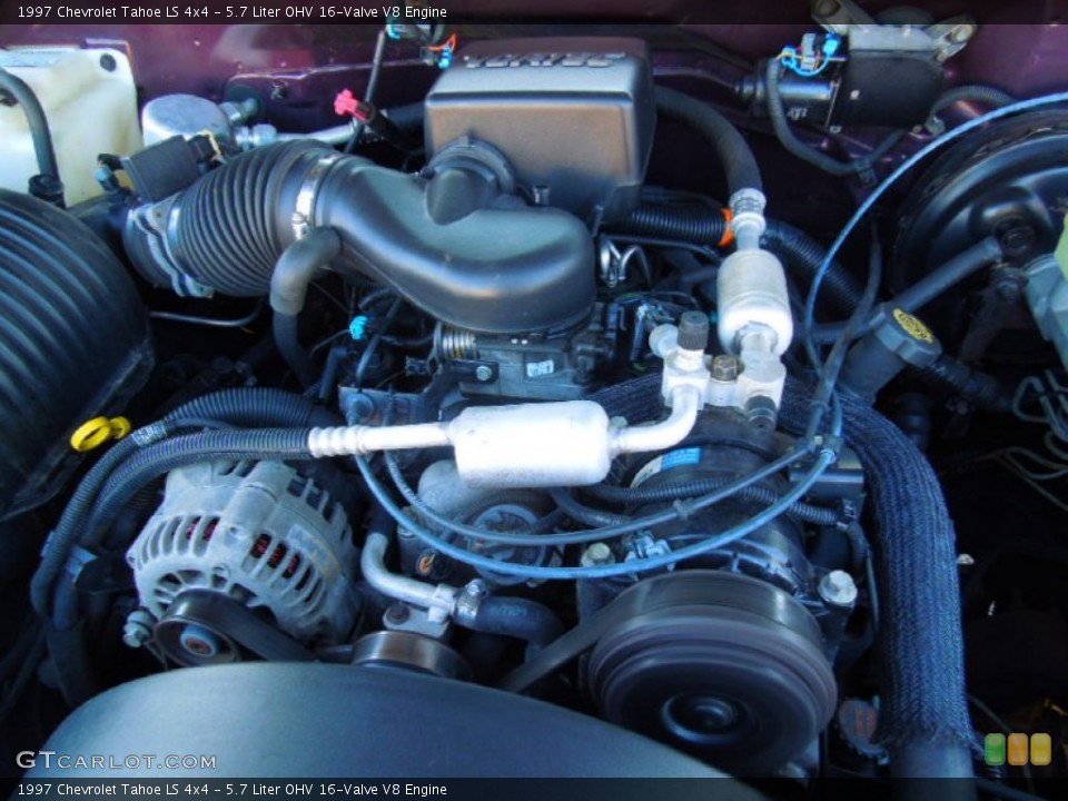 5.7 Liter OHV 16-Valve V8 1997 Chevrolet Tahoe Engine