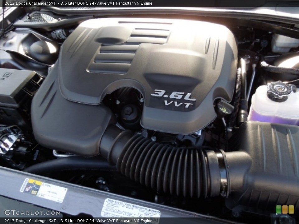 3.6 Liter DOHC 24-Valve VVT Pentastar V6 Engine for the 2013 Dodge Challenger #74167136