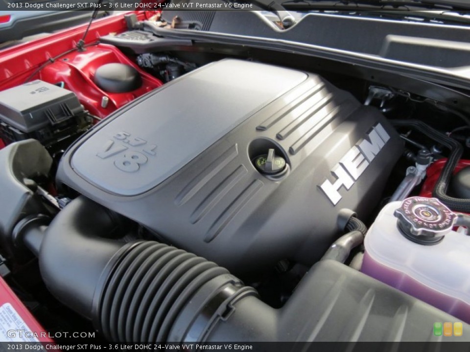 3.6 Liter DOHC 24-Valve VVT Pentastar V6 Engine for the 2013 Dodge Challenger #74185936
