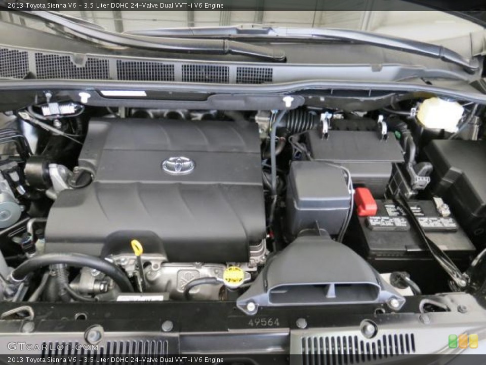 3.5 Liter DOHC 24-Valve Dual VVT-i V6 Engine for the 2013 Toyota Sienna #74192368