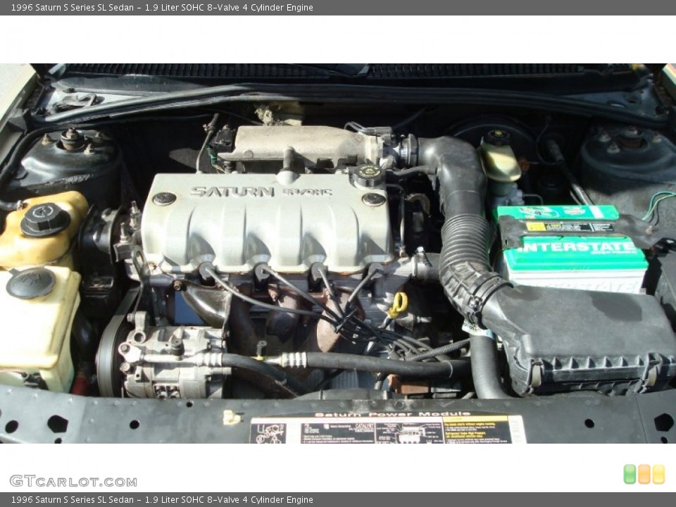 1.9 Liter SOHC 8-Valve 4 Cylinder 1996 Saturn S Series Engine