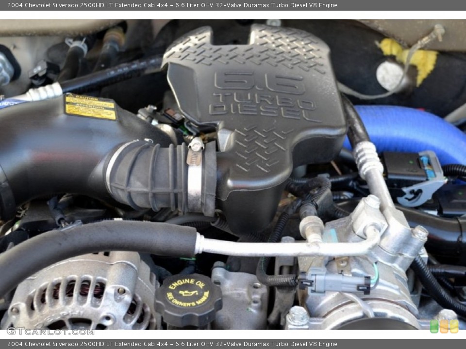 6.6 Liter OHV 32-Valve Duramax Turbo Diesel V8 Engine for the 2004 Chevrolet Silverado 2500HD #74237158