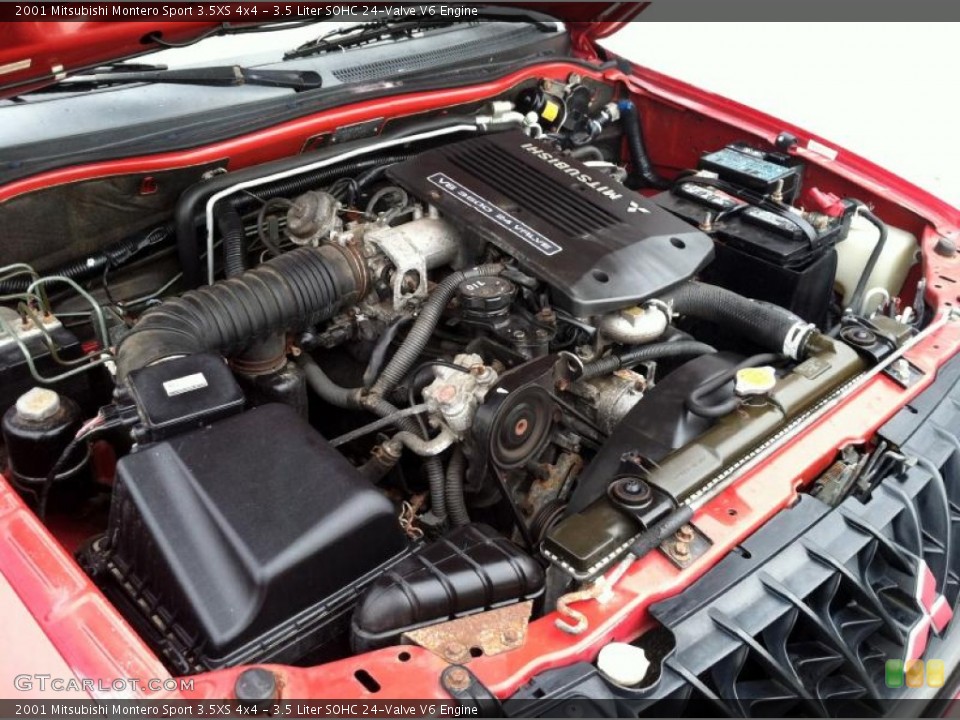 3.5 Liter SOHC 24-Valve V6 Engine for the 2001 Mitsubishi Montero Sport #74237678