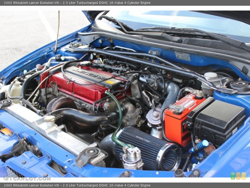 2.0 Liter Turbocharged DOHC 16-Valve 4 Cylinder 2003 Mitsubishi Lancer Evolution Engine
