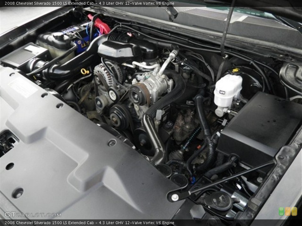 4.3 Liter OHV 12-Valve Vortec V6 Engine for the 2008 Chevrolet Silverado 1500 #74249062