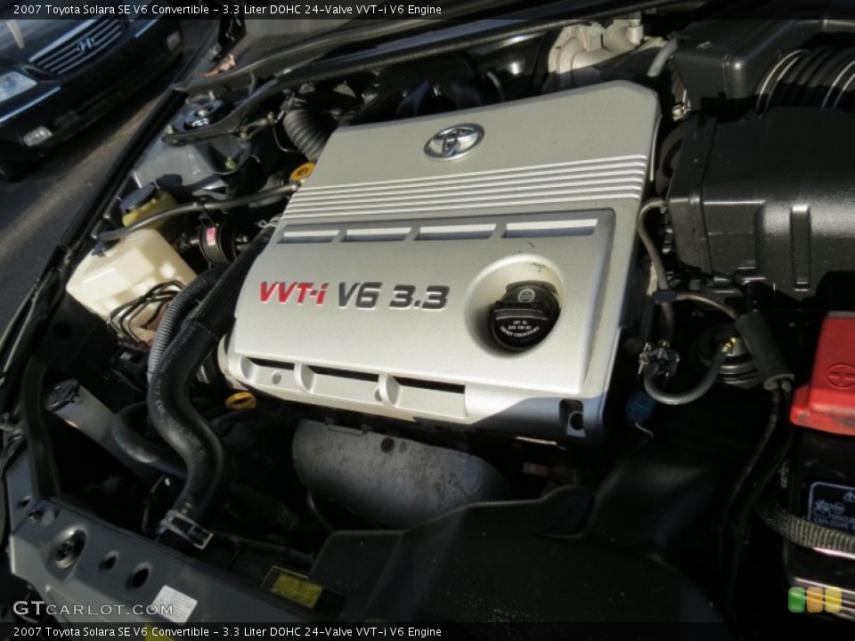 3.3 Liter DOHC 24-Valve VVT-i V6 2007 Toyota Solara Engine