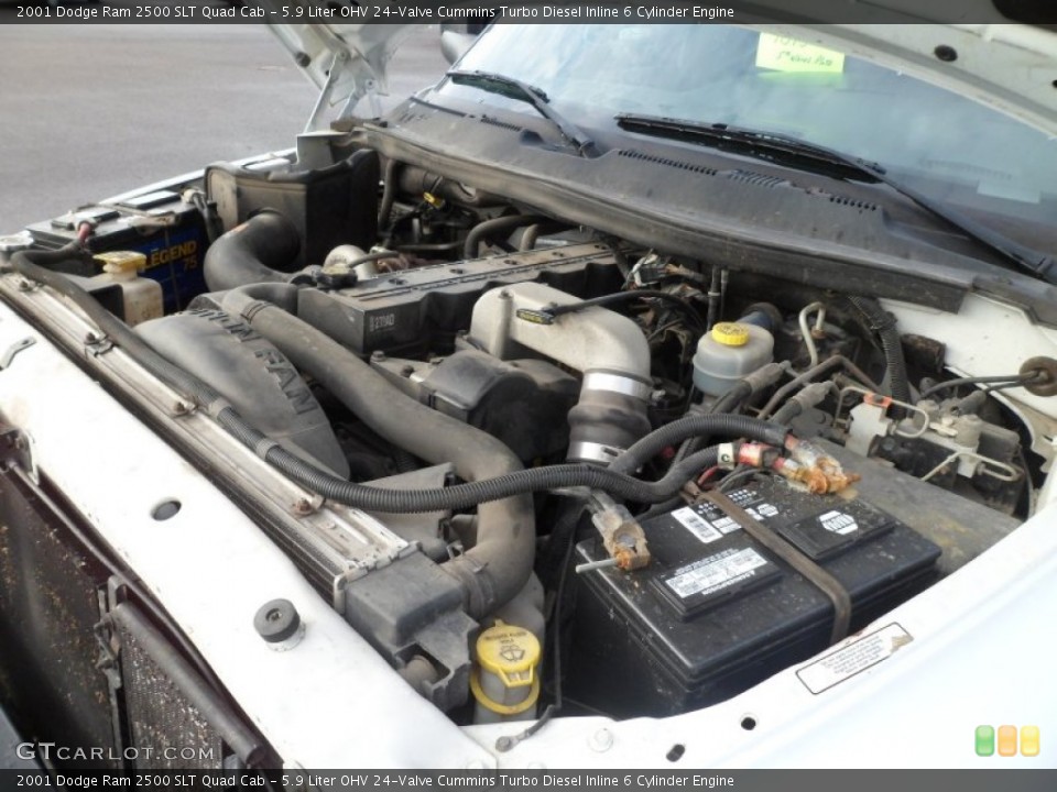 5.9 Liter OHV 24-Valve Cummins Turbo Diesel Inline 6 Cylinder Engine for the 2001 Dodge Ram 2500 #74275937