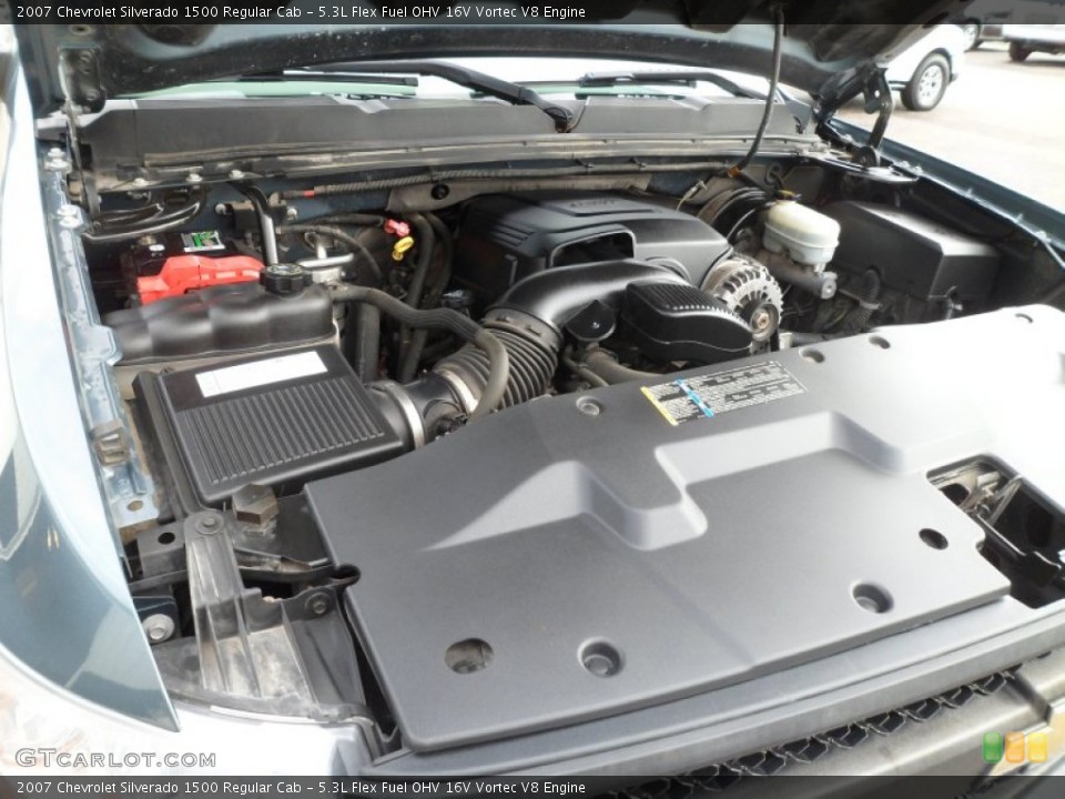 5.3L Flex Fuel OHV 16V Vortec V8 Engine for the 2007 Chevrolet Silverado 1500 #74276361