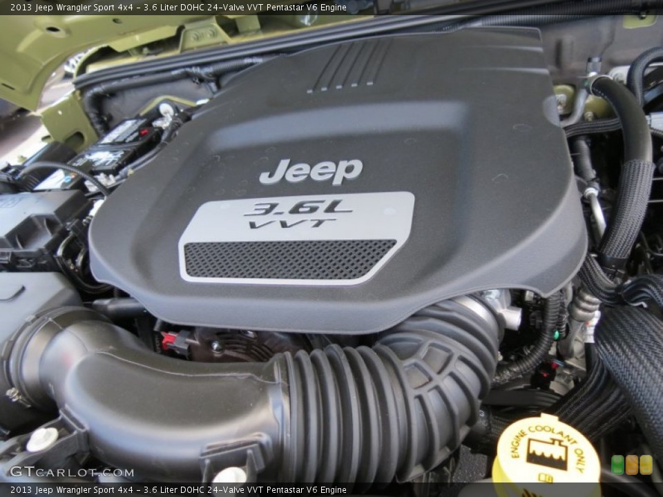3.6 Liter DOHC 24-Valve VVT Pentastar V6 Engine for the 2013 Jeep Wrangler #74277407