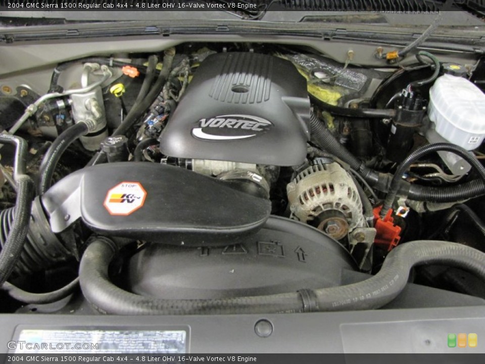 4.8 Liter OHV 16-Valve Vortec V8 Engine for the 2004 GMC Sierra 1500 #74325166