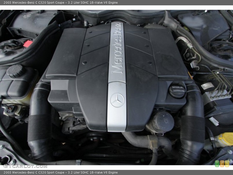 3.2 Liter SOHC 18-Valve V6 Engine for the 2003 Mercedes-Benz C #74326608
