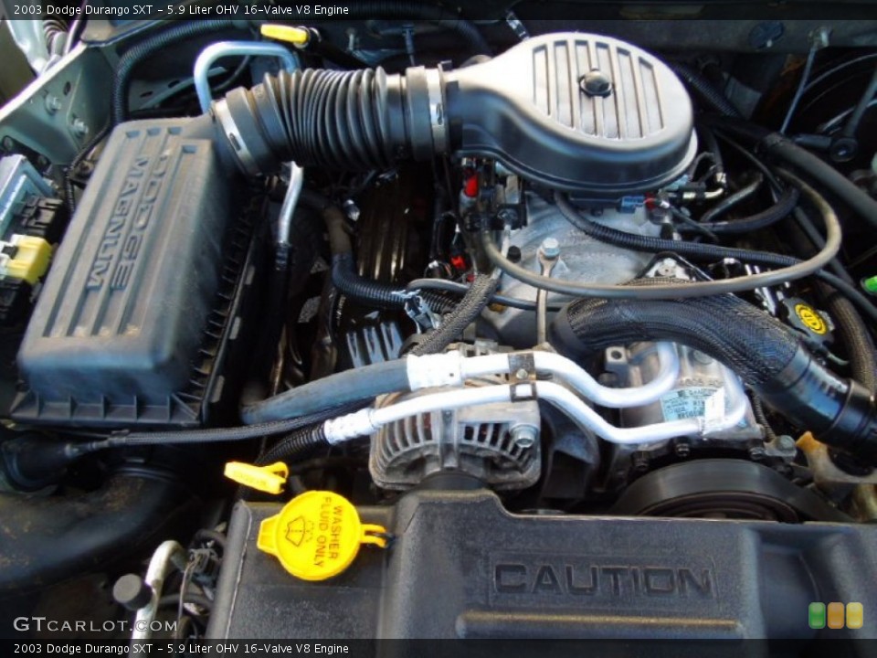 5.9 Liter OHV 16-Valve V8 Engine for the 2003 Dodge Durango #74340734