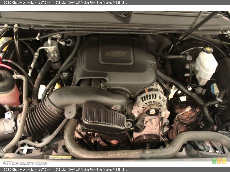 5.3 Liter OHV 16-Valve Flex-Fuel Vortec V8 Engine for the 2010 Chevrolet Avalanche #74354504