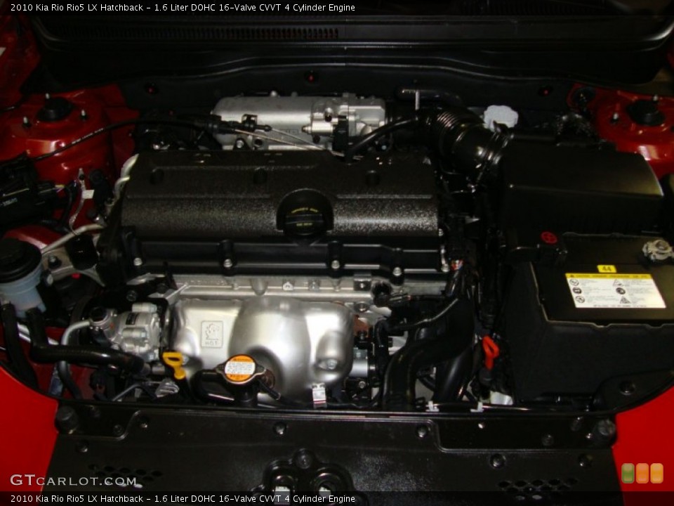1.6 Liter DOHC 16-Valve CVVT 4 Cylinder Engine for the 2010 Kia Rio #74356926