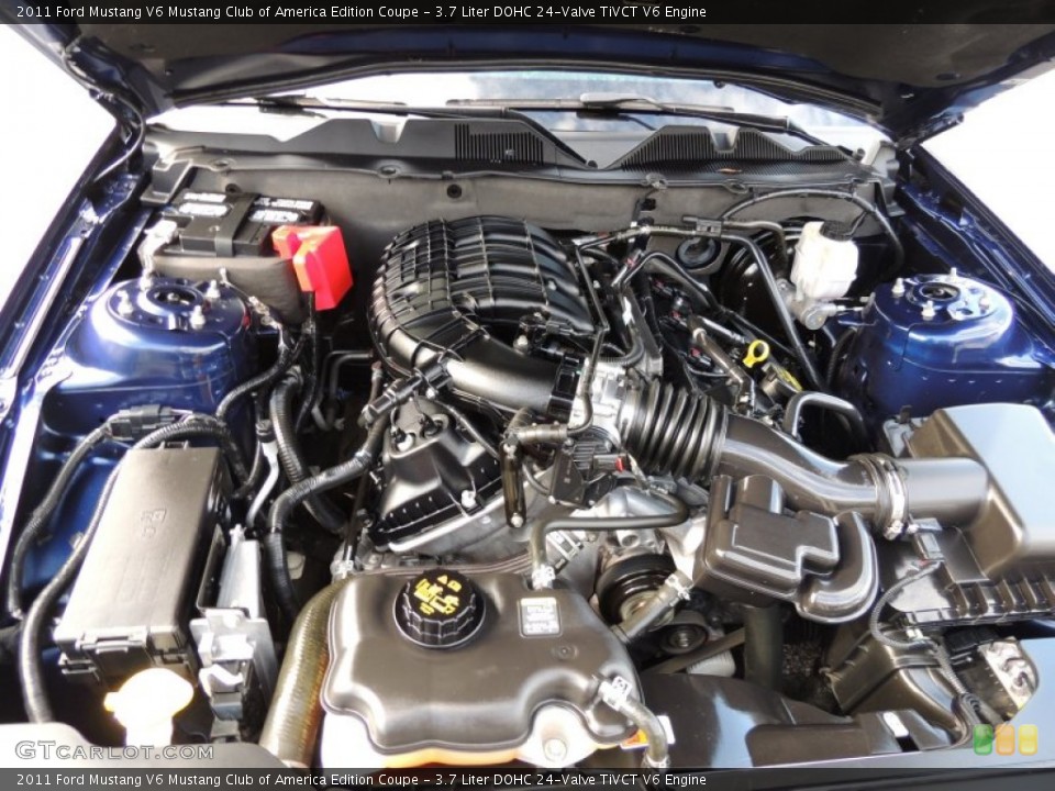 3.7 Liter DOHC 24-Valve TiVCT V6 Engine for the 2011 Ford Mustang #74364740