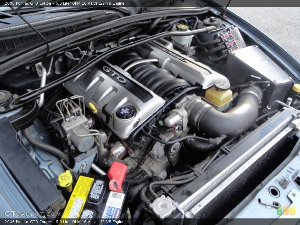 6.0 Liter OHV 16 Valve LS2 V8 Engine for the 2006 Pontiac GTO #74380788