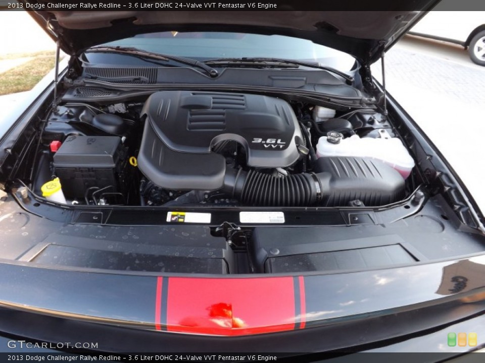 3.6 Liter DOHC 24-Valve VVT Pentastar V6 2013 Dodge Challenger Engine