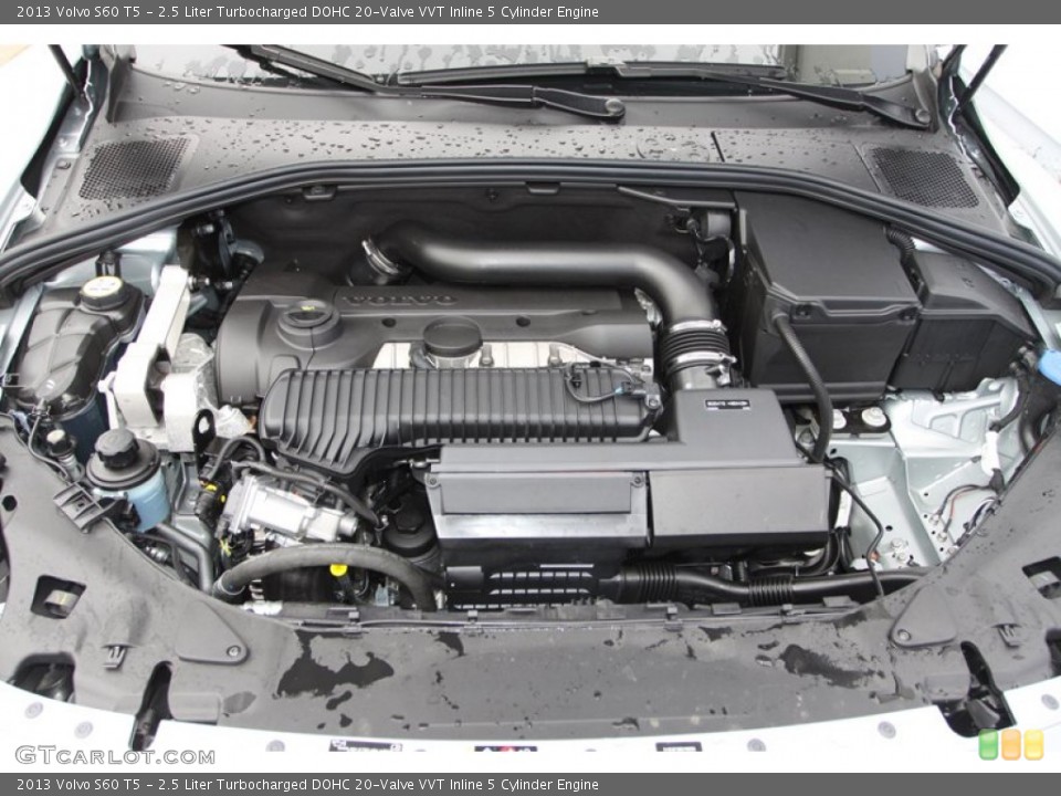 2.5 Liter Turbocharged DOHC 20-Valve VVT Inline 5 Cylinder Engine for the 2013 Volvo S60 #74399551