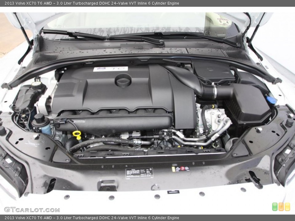 3.0 Liter Turbocharged DOHC 24-Valve VVT Inline 6 Cylinder 2013 Volvo XC70 Engine