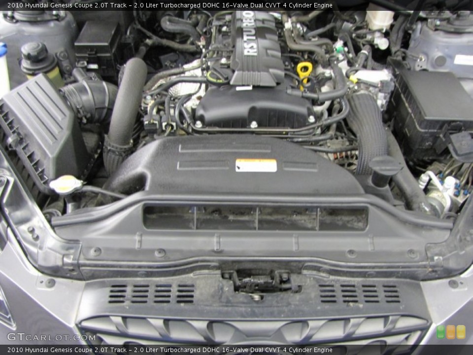 2.0 Liter Turbocharged DOHC 16-Valve Dual CVVT 4 Cylinder Engine for the 2010 Hyundai Genesis Coupe #74414297