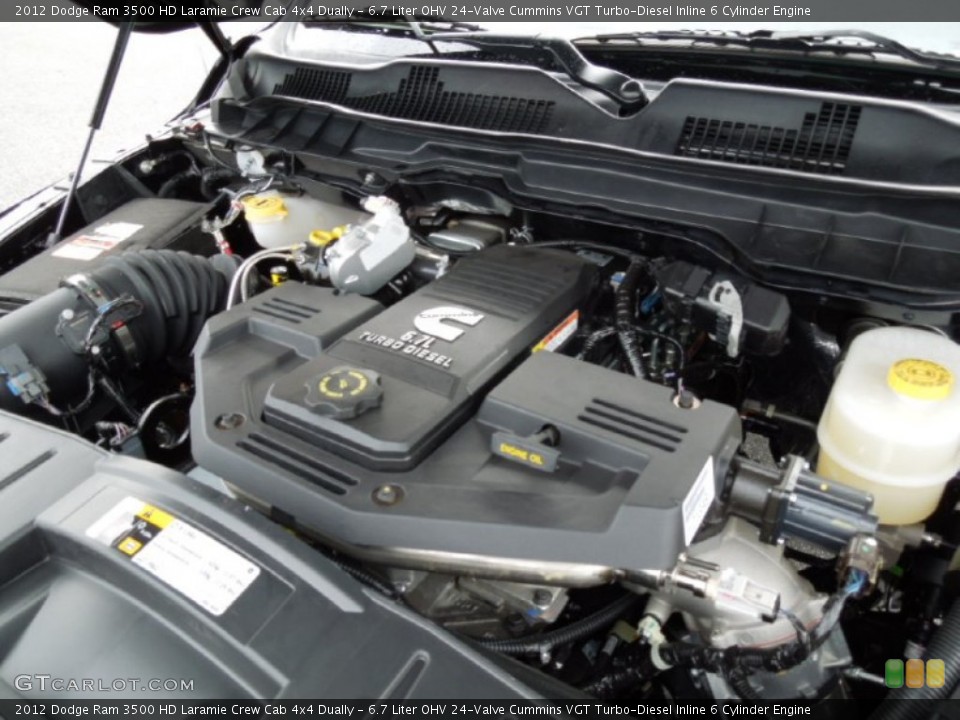 6.7 Liter OHV 24-Valve Cummins VGT Turbo-Diesel Inline 6 Cylinder Engine for the 2012 Dodge Ram 3500 HD #74430747