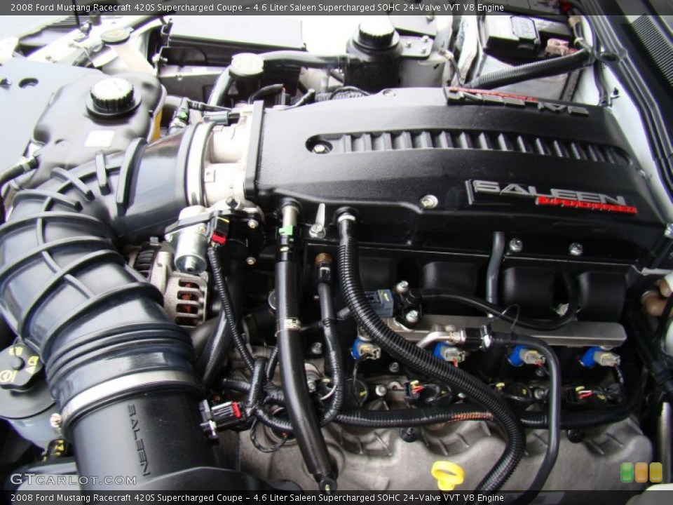 4.6 Liter Saleen Supercharged SOHC 24-Valve VVT V8 Engine for the 2008 Ford Mustang #74446853