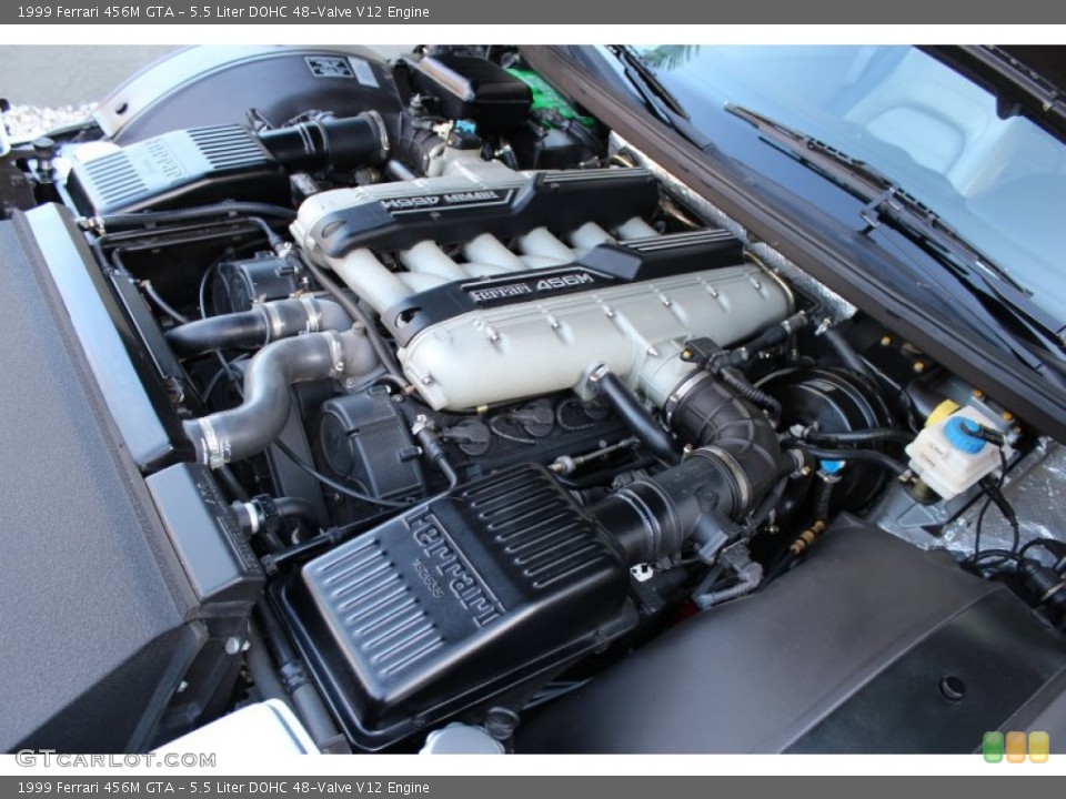 5.5 Liter DOHC 48-Valve V12 1999 Ferrari 456M Engine