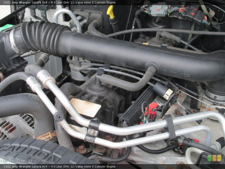 4.0 Liter OHV 12-Valve Inline 6 Cylinder Engine for the 2002 Jeep Wrangler #74455387