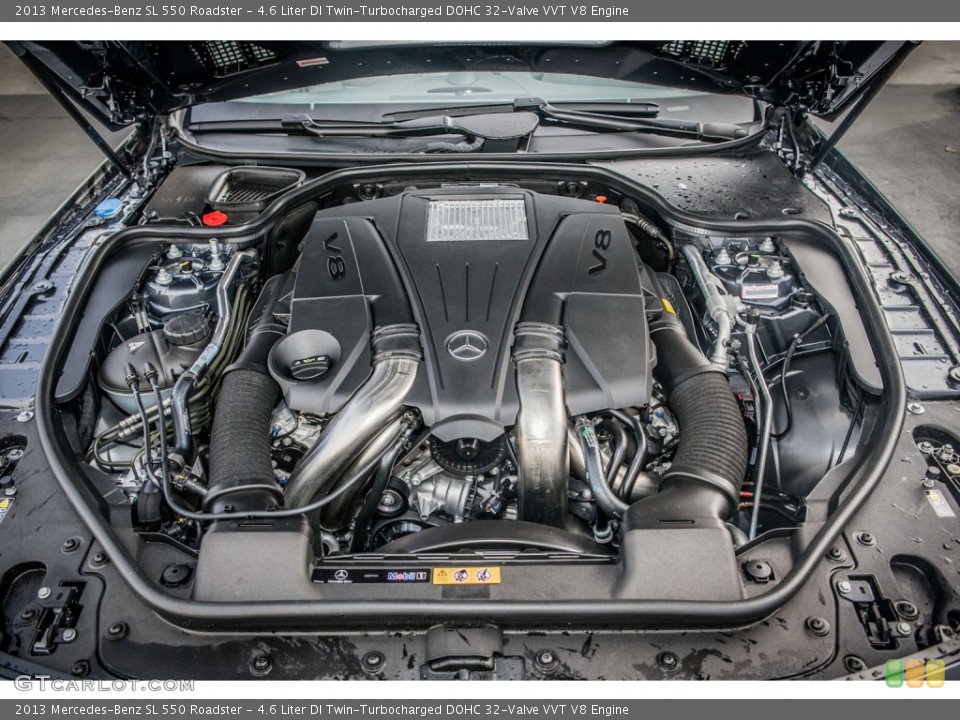 4.6 Liter DI Twin-Turbocharged DOHC 32-Valve VVT V8 Engine for the 2013 Mercedes-Benz SL #74461331