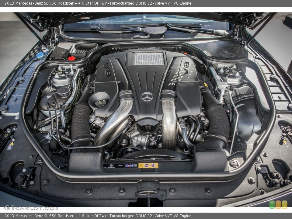 4.6 Liter DI Twin-Turbocharged DOHC 32-Valve VVT V8 Engine for the 2013 Mercedes-Benz SL #74461655