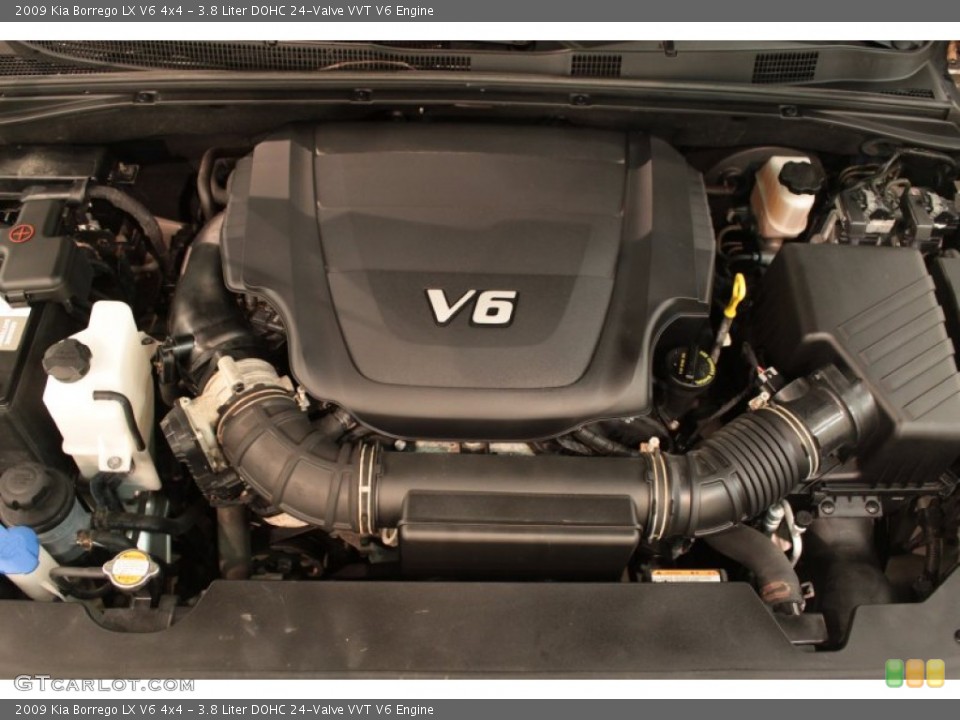 3.8 Liter DOHC 24-Valve VVT V6 Engine for the 2009 Kia Borrego #74488790