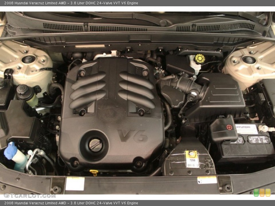 3.8 Liter DOHC 24-Valve VVT V6 Engine for the 2008 Hyundai Veracruz #74500487