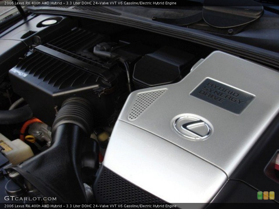 3.3 Liter DOHC 24-Valve VVT V6 Gasoline/Electric Hybrid 2006 Lexus RX Engine