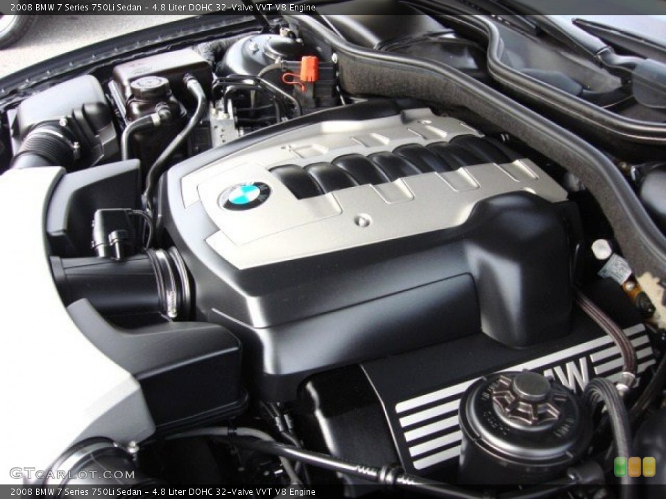 4.8 Liter DOHC 32-Valve VVT V8 Engine for the 2008 BMW 7 Series #74511599