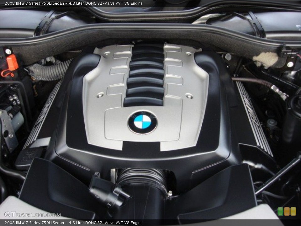 4.8 Liter DOHC 32-Valve VVT V8 Engine for the 2008 BMW 7 Series #74511620