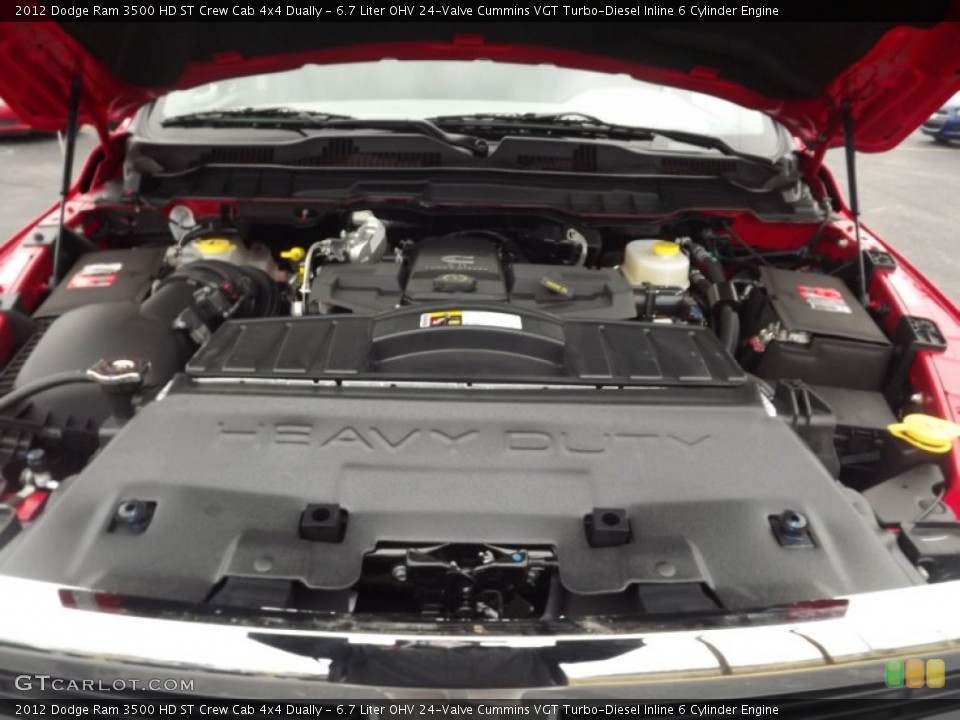 6.7 Liter OHV 24-Valve Cummins VGT Turbo-Diesel Inline 6 Cylinder Engine for the 2012 Dodge Ram 3500 HD #74512341