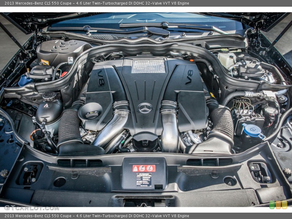 4.6 Liter Twin-Turbocharged DI DOHC 32-Valve VVT V8 Engine for the 2013 Mercedes-Benz CLS #74533003
