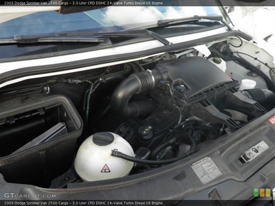 3.0 Liter CRD DOHC 24-Valve Turbo Diesel V6 2009 Dodge Sprinter Van Engine