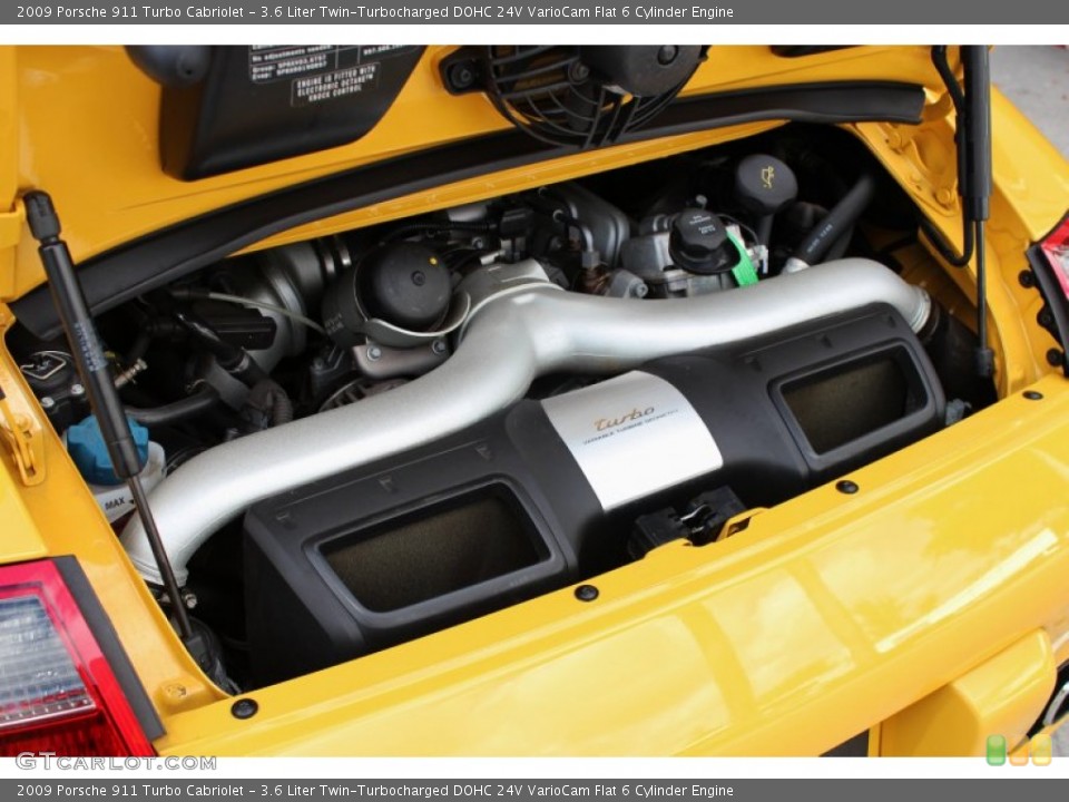 3.6 Liter Twin-Turbocharged DOHC 24V VarioCam Flat 6 Cylinder Engine for the 2009 Porsche 911 #74559960