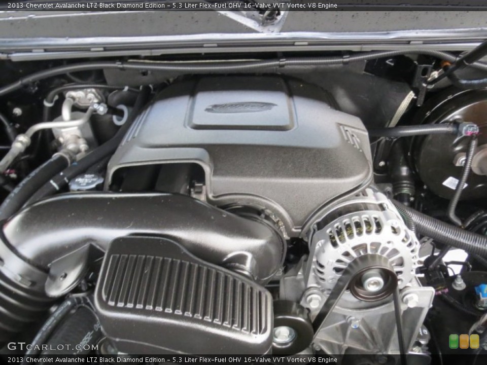 5.3 Liter Flex-Fuel OHV 16-Valve VVT Vortec V8 Engine for the 2013 Chevrolet Avalanche #74582806