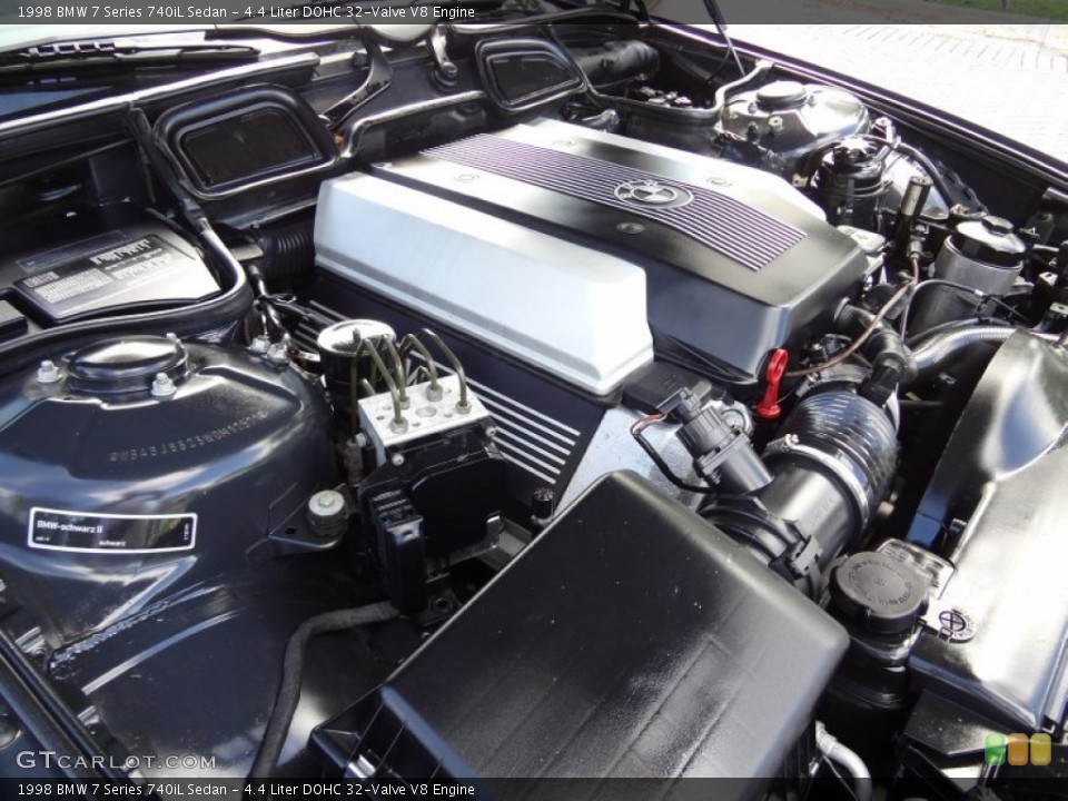 4.4 Liter DOHC 32-Valve V8 Engine for the 1998 BMW 7 Series #74608192