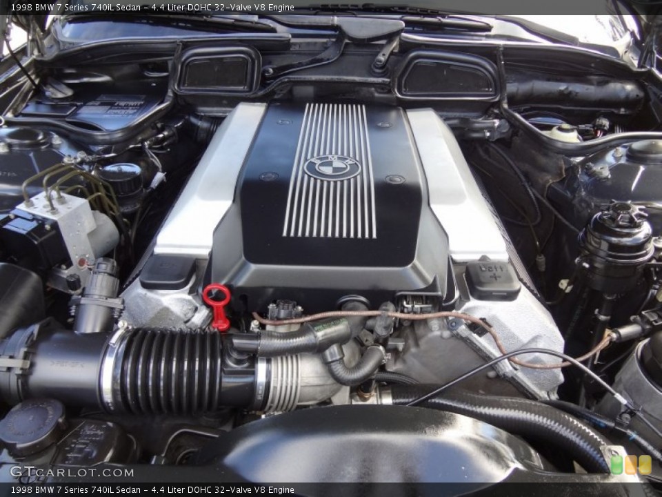 4.4 Liter DOHC 32-Valve V8 Engine for the 1998 BMW 7 Series #74608219
